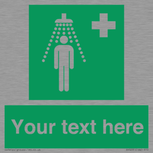 Custom Safety Shower Sign